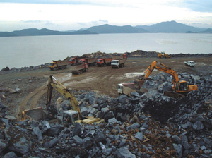 浙江三门核电站北护堤工程